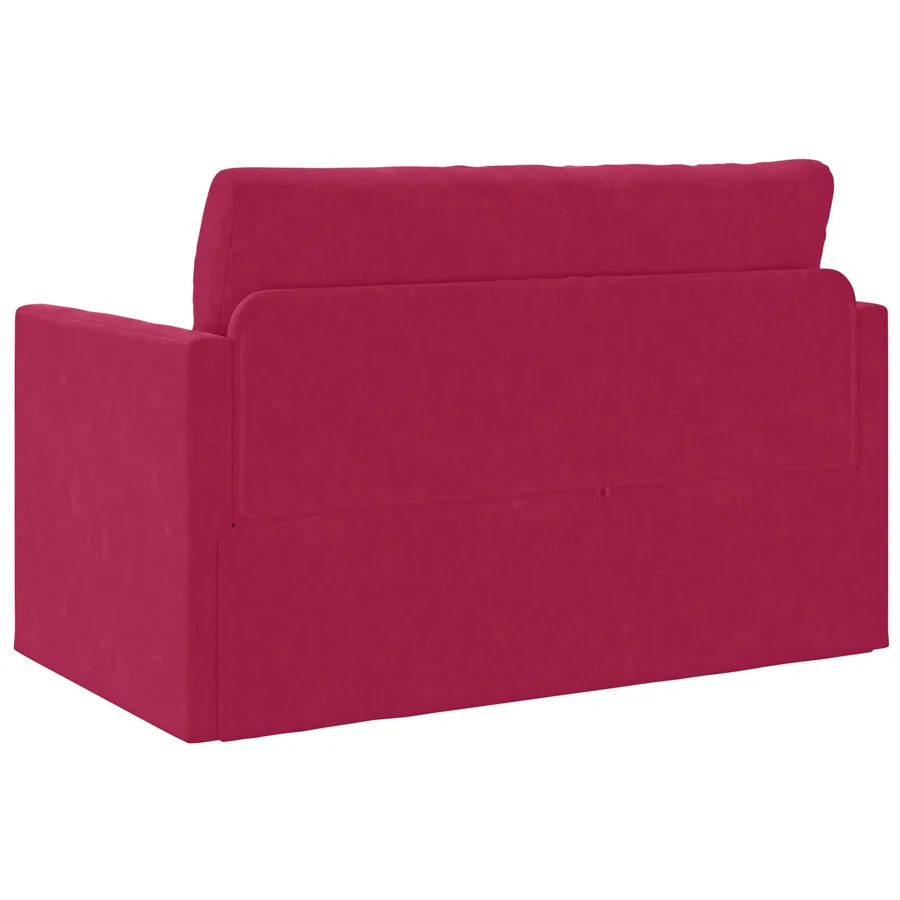 Canapé-Lit Bordeaux 124 x 71 x 78 cm Velours - 7