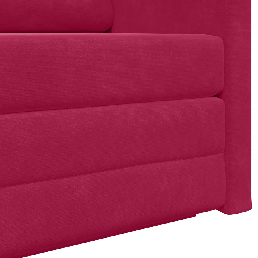Canapé-Lit Bordeaux 124 x 71 x 78 cm Velours - 9