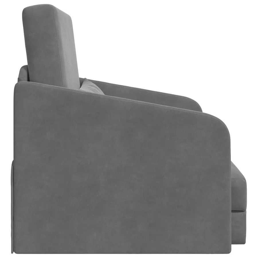 Canapé-Lit Gris foncé 65 x 80 x 83 cm Velours - 6