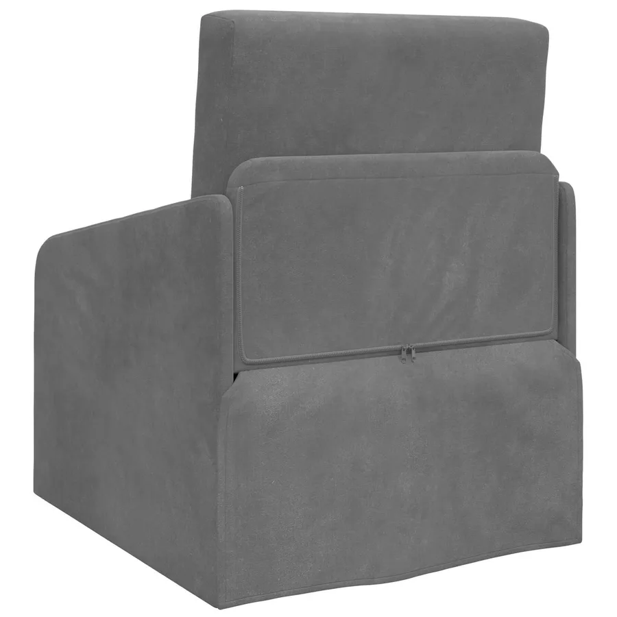 Canapé-Lit Gris foncé 65 x 80 x 83 cm Velours - 7