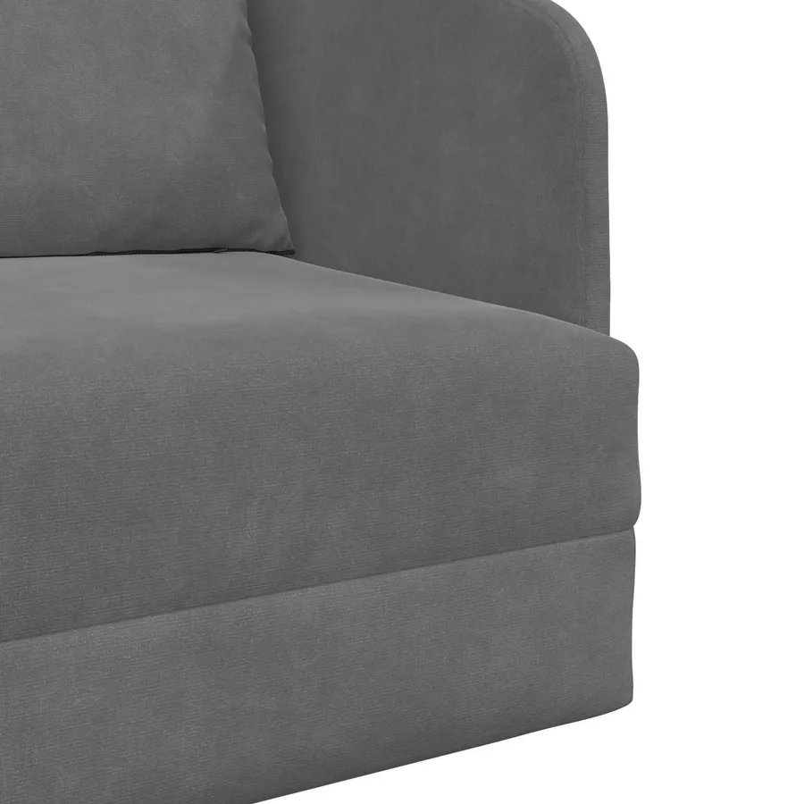 Canapé-Lit Gris foncé 65 x 80 x 83 cm Velours - 9