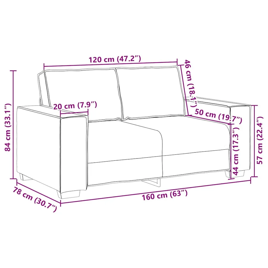 Ensemble canapé 2 pcs avec coussins velours jaune - 10