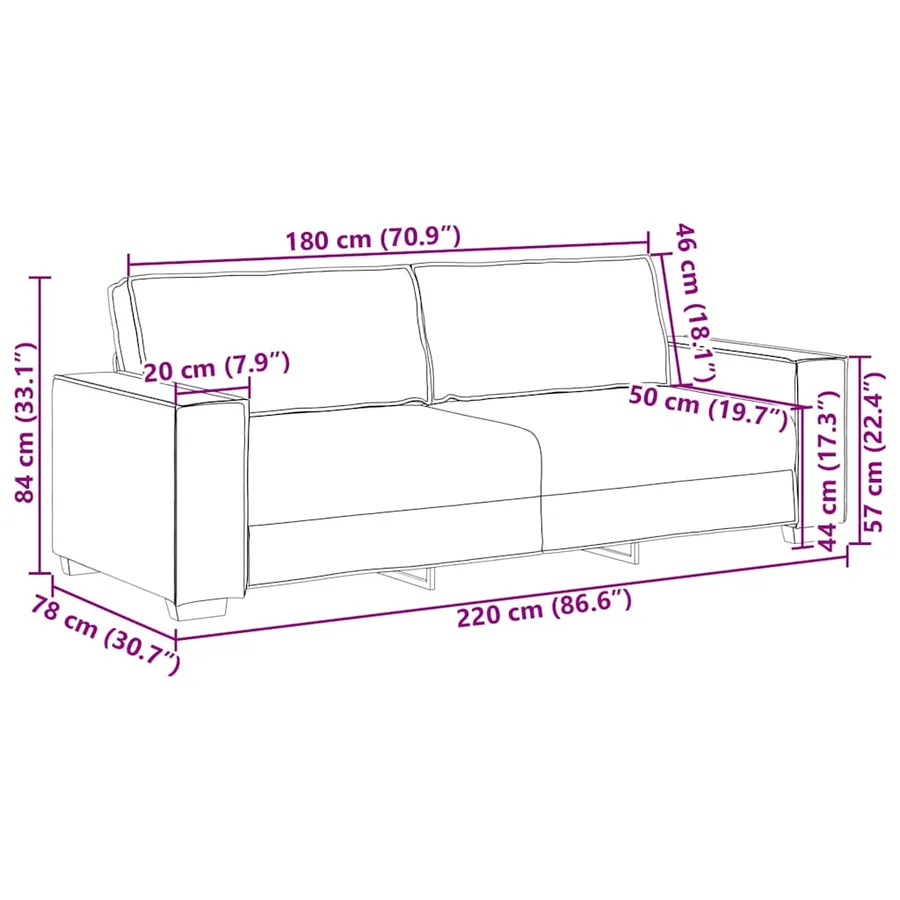 Ensemble canapé 2 pcs avec coussins velours jaune - 11