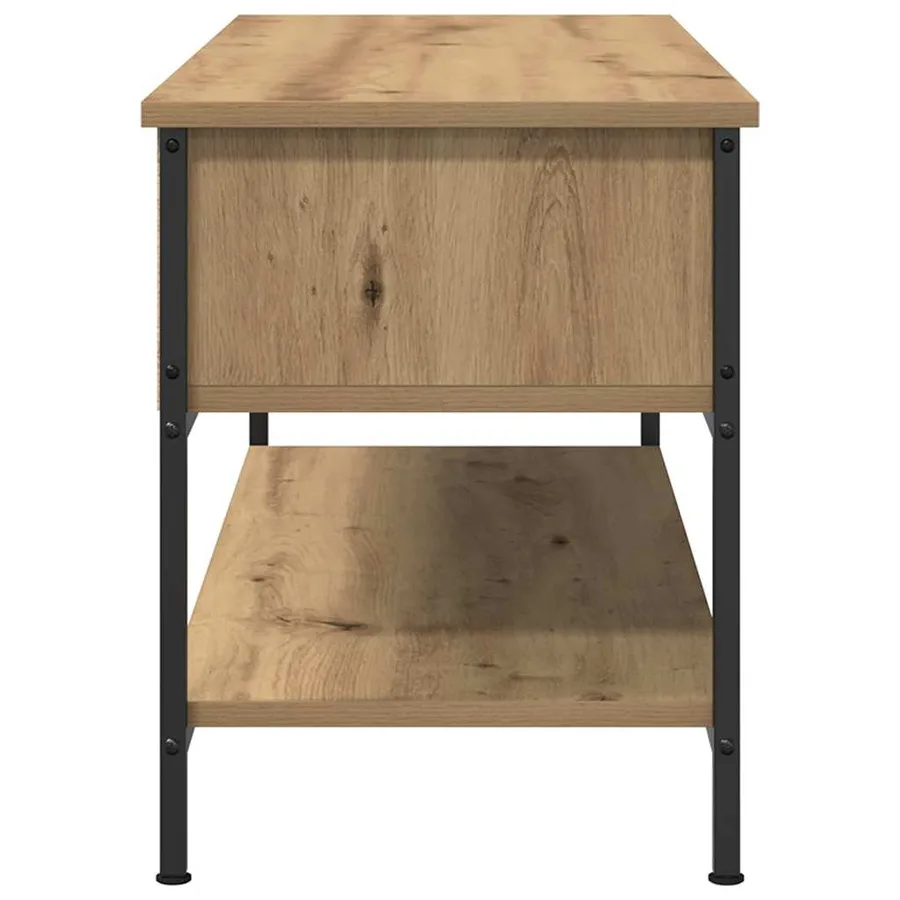 Ensemble meuble TV 100 x 35 x 45 cm Chêne artisanal - 6