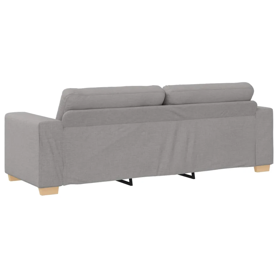 Canapé 3 places gris nuage 180 cm tissu - 6