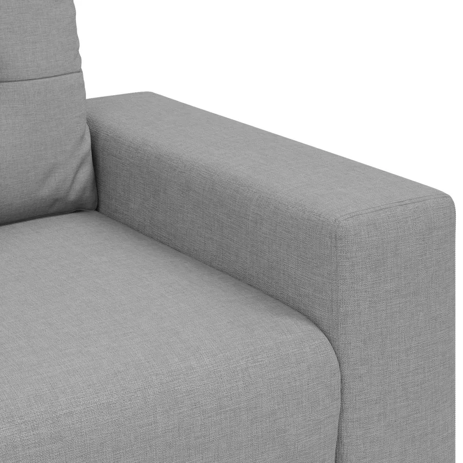 Canapé 3 places gris nuage 180 cm tissu - 7