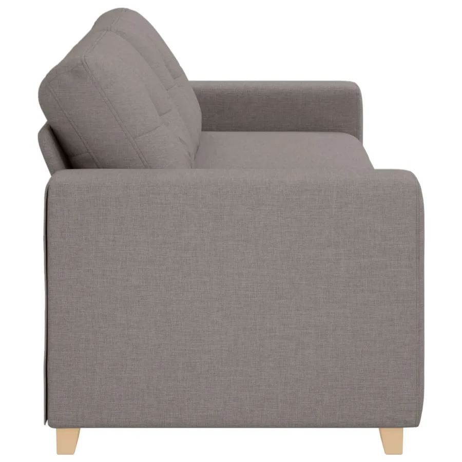 Sofa 3 places Taupe 220 cm tissu - 5
