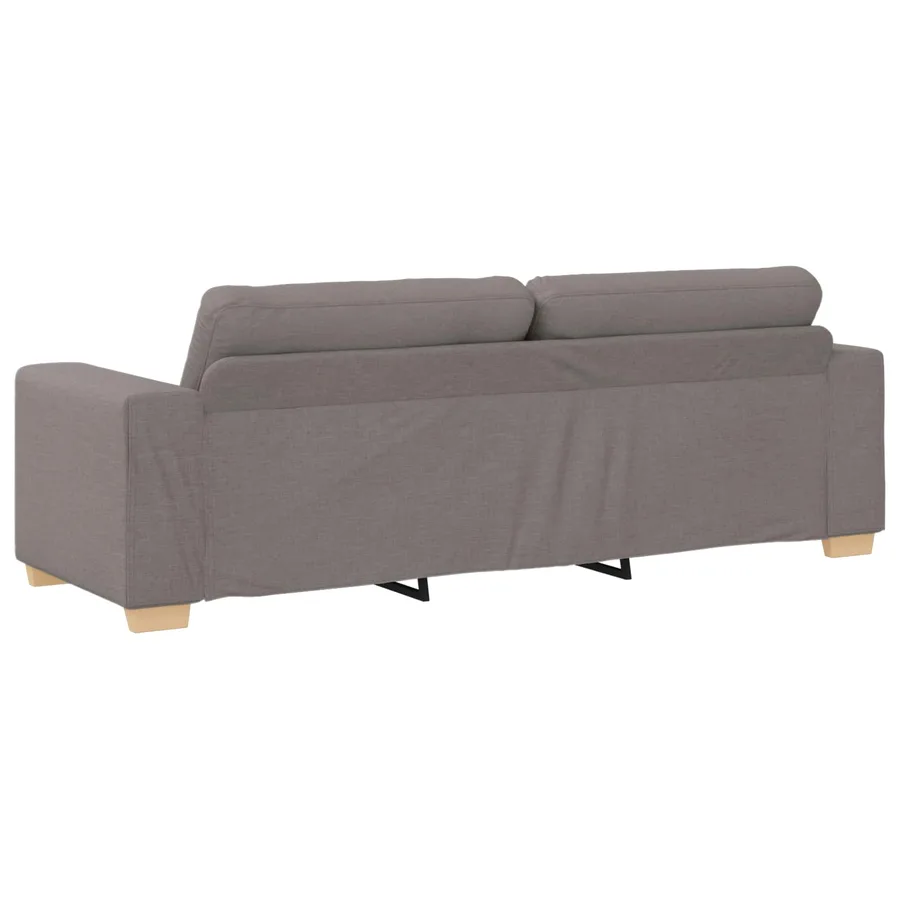Sofa 3 places Taupe 220 cm tissu - 6