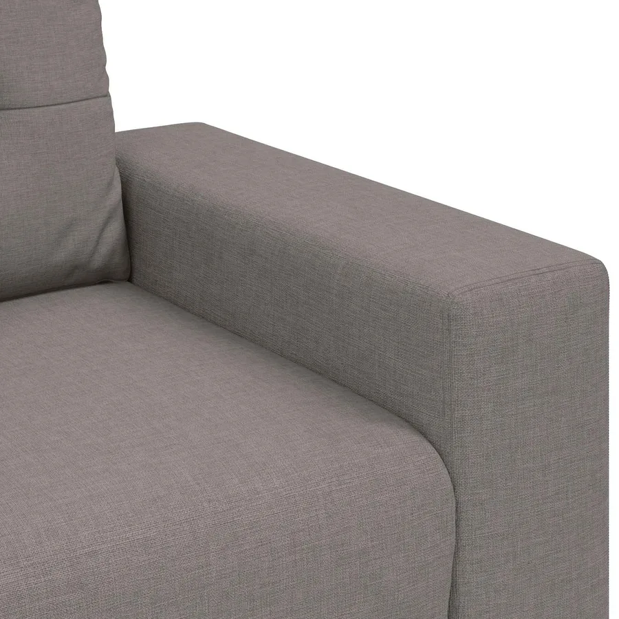 Canapé 3 pcs Taupe 221 x 80 x 80 cm Tissu en lin mélangé - 10