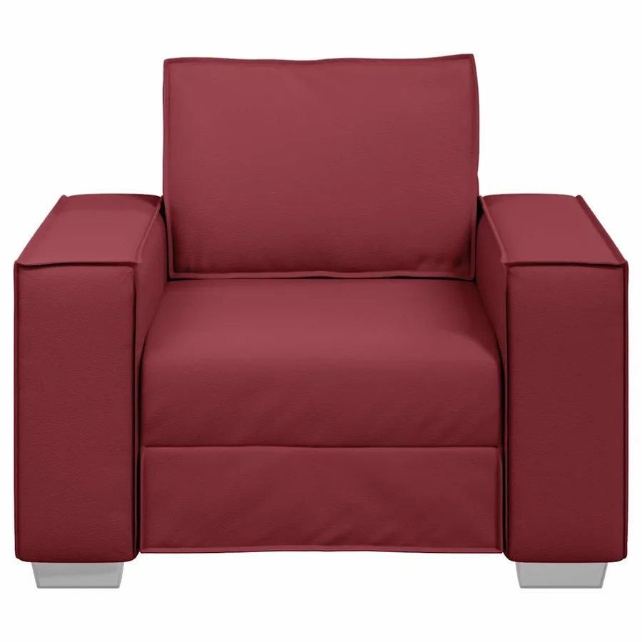 Fauteuil Bordeaux 100 cm Simili cuir - 4