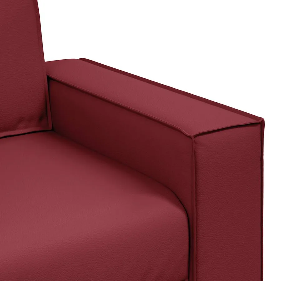 Fauteuil Bordeaux 100 cm Simili cuir - 6