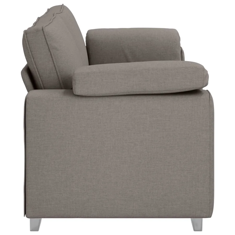 Sofa 3 places Taupe 220 cm tissu - 5