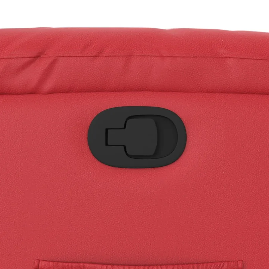 Fauteuil inclinable Rouge Similicuir - 9