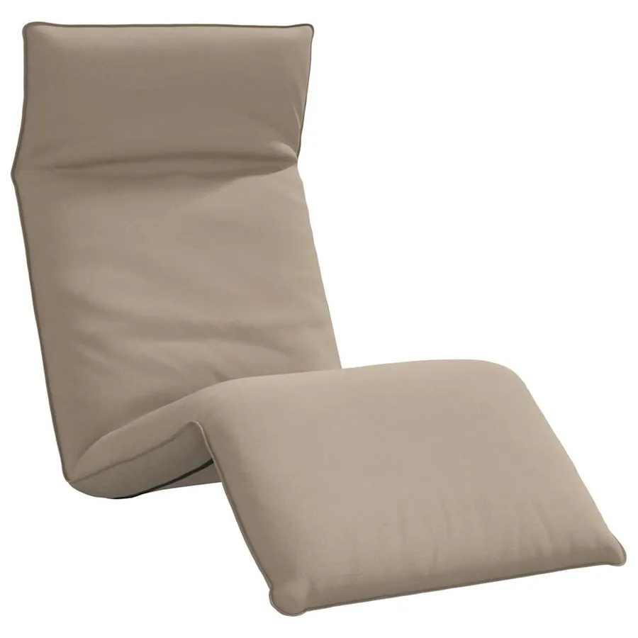 Transat pliant taupe 175 x 54 x 8,5 cm tissu Oxford - 2