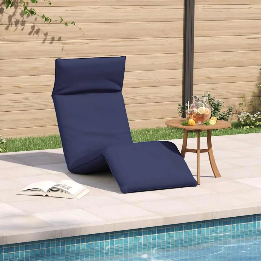Transat pliant taupe 175 x 54 x 8,5 cm tissu Oxford - 36