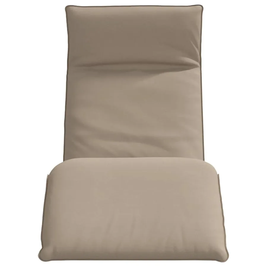 Transat pliant taupe 175 x 54 x 8,5 cm tissu Oxford - 4