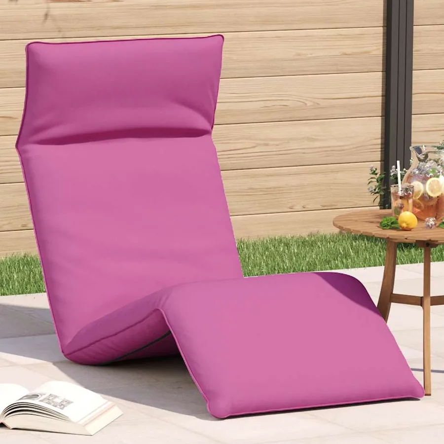 Transat pliant taupe 175 x 54 x 8,5 cm tissu Oxford - 56