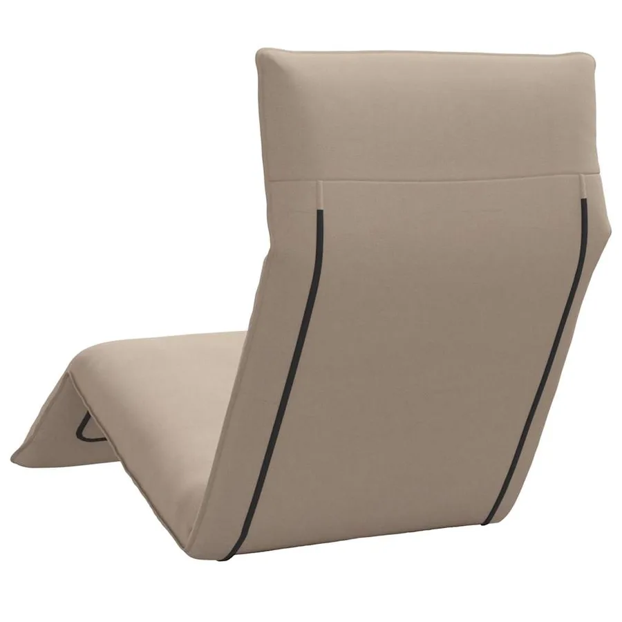 Transat pliant taupe 175 x 54 x 8,5 cm tissu Oxford - 6