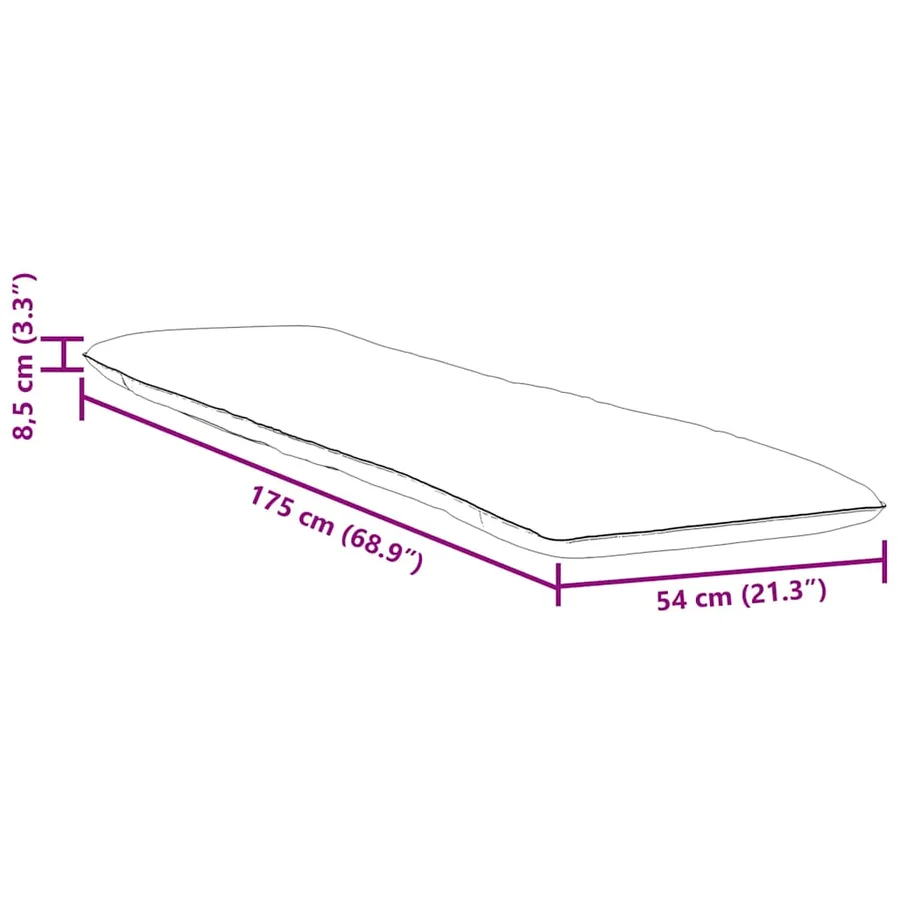 Transat pliant taupe 175 x 54 x 8,5 cm tissu Oxford - 77
