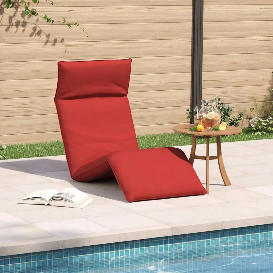 Transat pliant taupe 175 x 54 x 8,5 cm tissu Oxford - 80