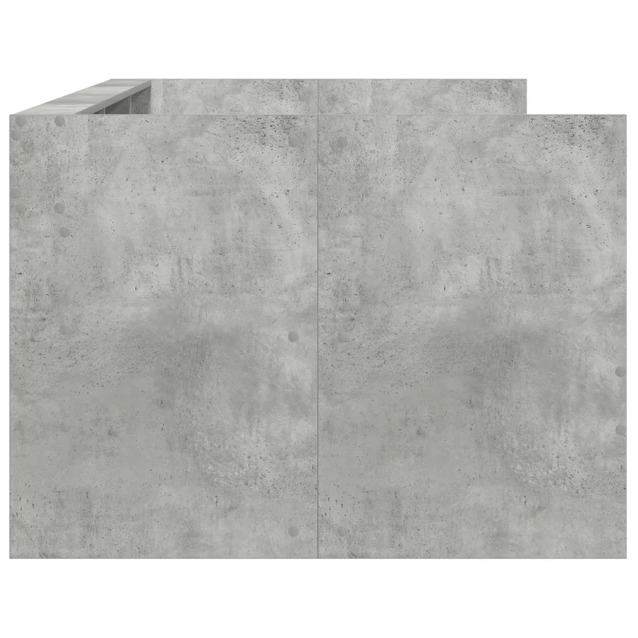 Lit de jour avec tiroir Gris 90 x 200 cm Bois d'ingénierie - 6