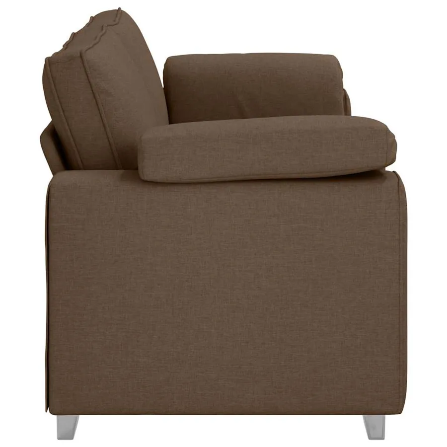 Sofa 3 places Marron 220 cm tissu - 6