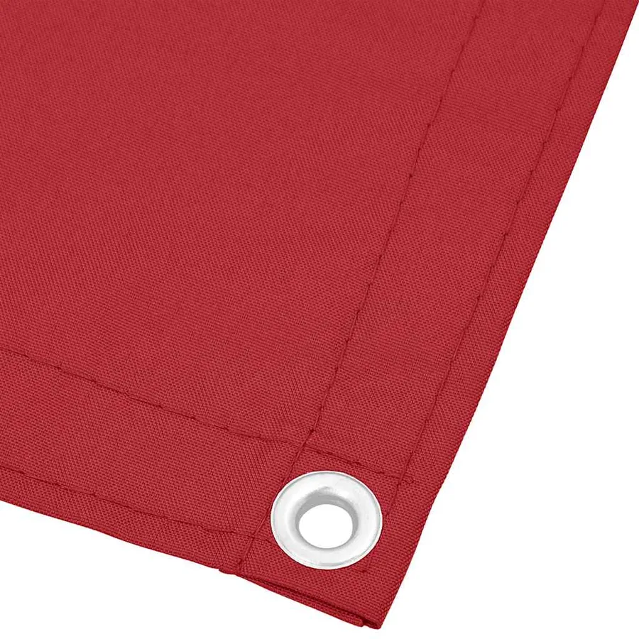 Paravent de balcon rouge 75 x 1000 cm 100 % polyester Oxford - 4