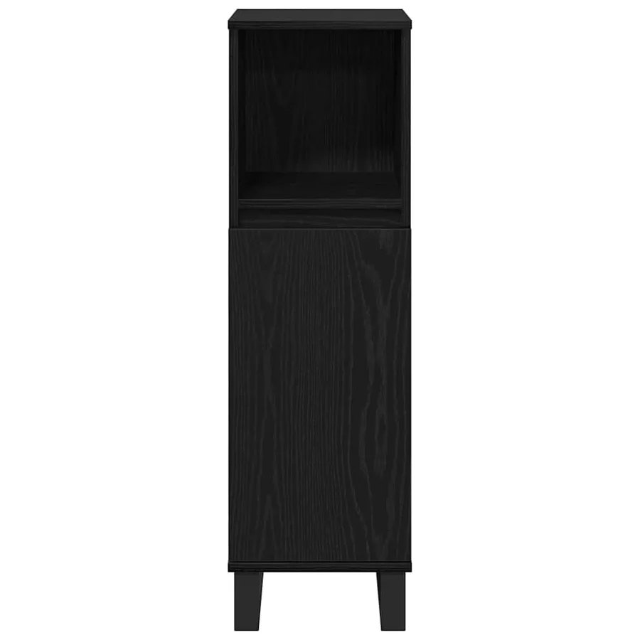 Cabinet de salle de bain avec porte Chêne noir 30 x 30 x 100 cm - 7