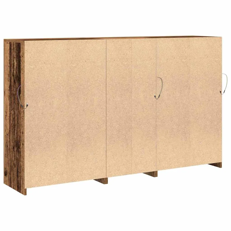 Buffet LED Bois ancien 162 x 37 x 100 cm Bois d'ingénierie - 9