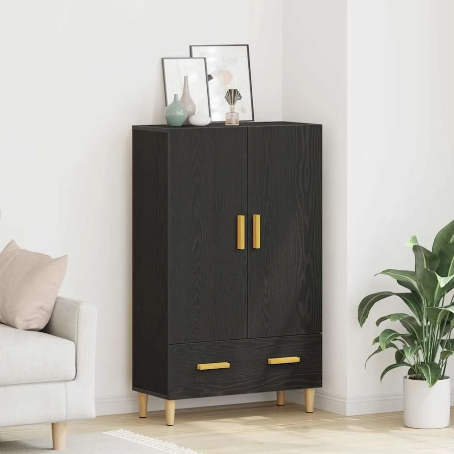 Haut Armoire Chêne noir 70 x 31 x 115 cm Bois d'ingénierie
