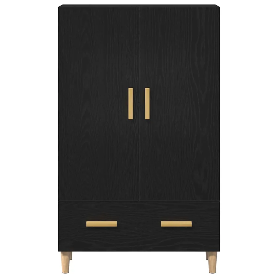 Haut Armoire Chêne noir 70 x 31 x 115 cm Bois d'ingénierie - 7
