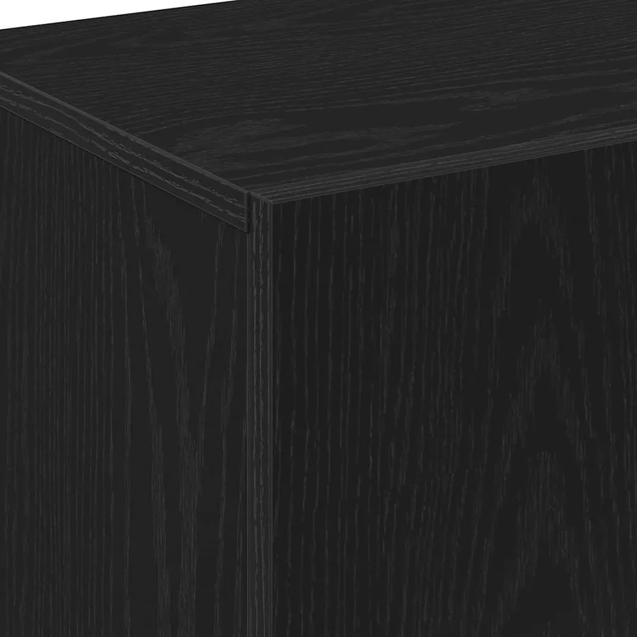 Haut Armoire Chêne noir 70 x 31 x 115 cm Bois d'ingénierie - 9