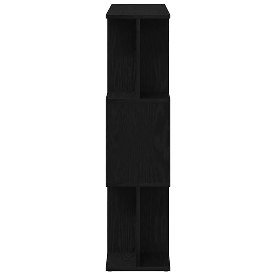 Bibliothèque en chêne noir 80x24x96 cm bois d'ingénierie - 6