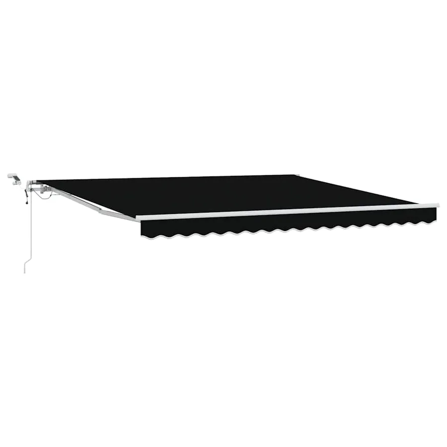 Auvent rétractable Noir 400 × 300 cm Polyester - 2
