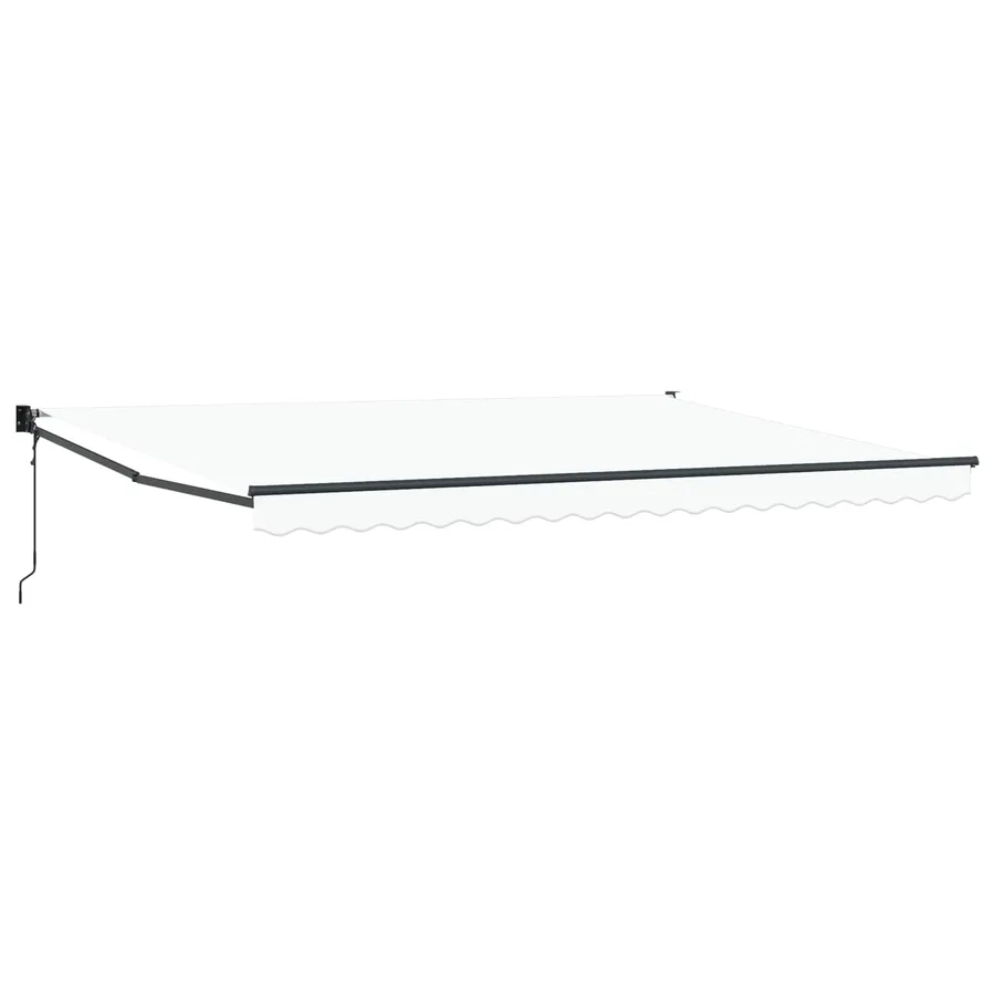 Auvent rétractable Blanc 450 x 300 x 165 cm Polyester et métal - 2