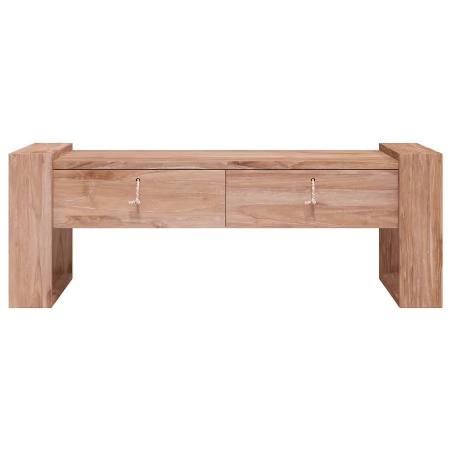 Table basse 110x60x40 cm Bois de teck massif - 4