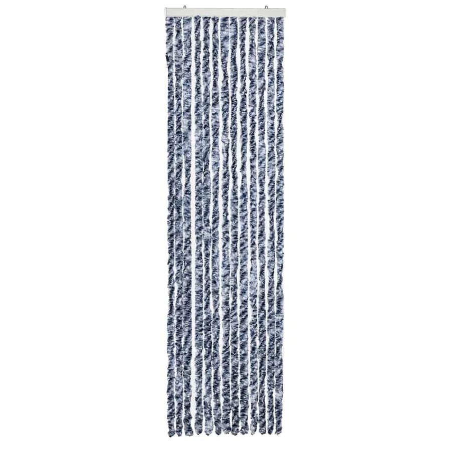 Moustiquaire Bleu blanc et argenté 56x185 cm Chenille - 3