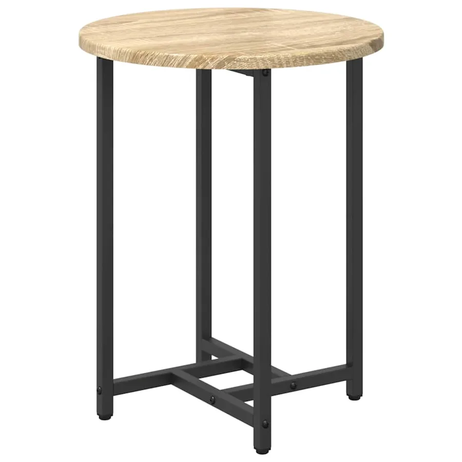 Ensemble de tables d'appoint 2 pcs Chêne Sonoma et noir - 6