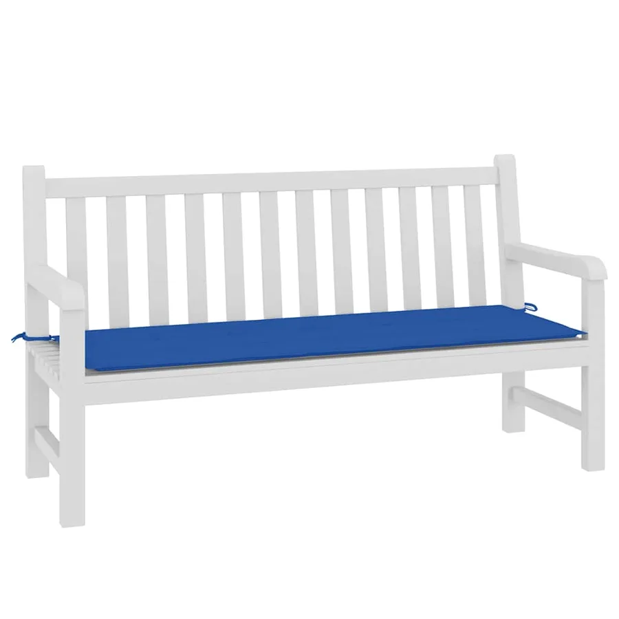 Coussin de banc de jardin bleu royal 150x50x3 cm tissu oxford - 3