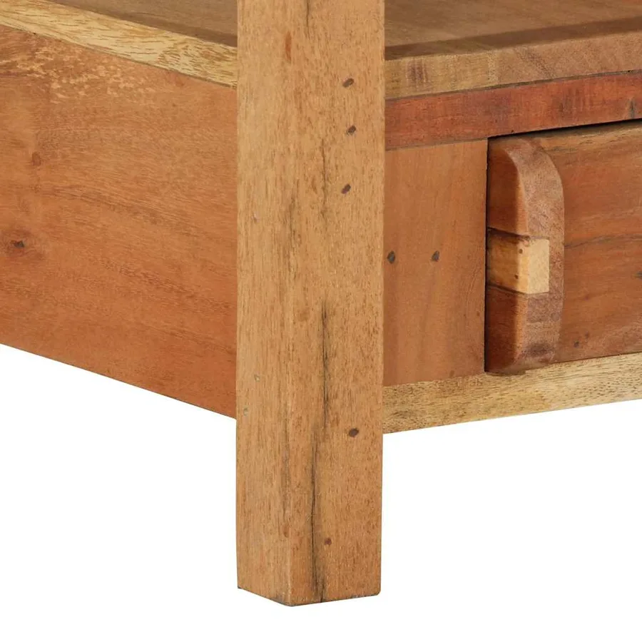 Meuble TV Marron 83 x 33 x 46 cm Bois Recyclé Solide - 11