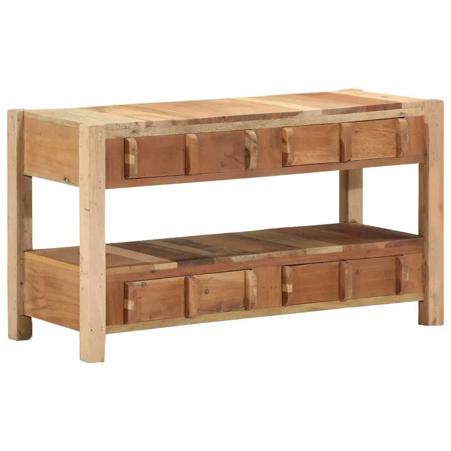 Meuble TV Marron 83 x 33 x 46 cm Bois Recyclé Solide - 2