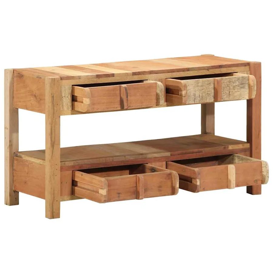 Meuble TV Marron 83 x 33 x 46 cm Bois Recyclé Solide - 3