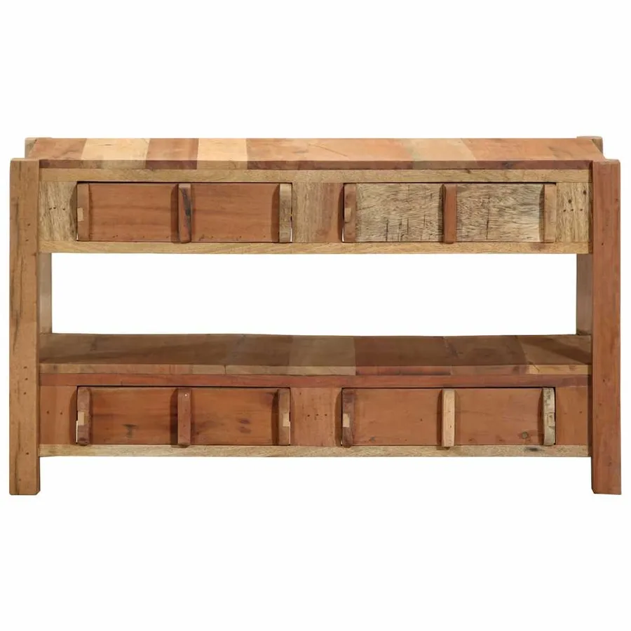 Meuble TV Marron 83 x 33 x 46 cm Bois Recyclé Solide - 4