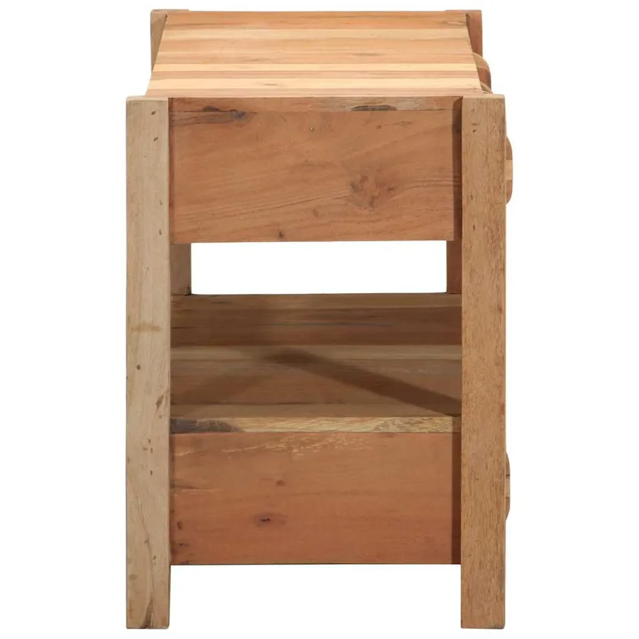 Meuble TV Marron 83 x 33 x 46 cm Bois Recyclé Solide - 5