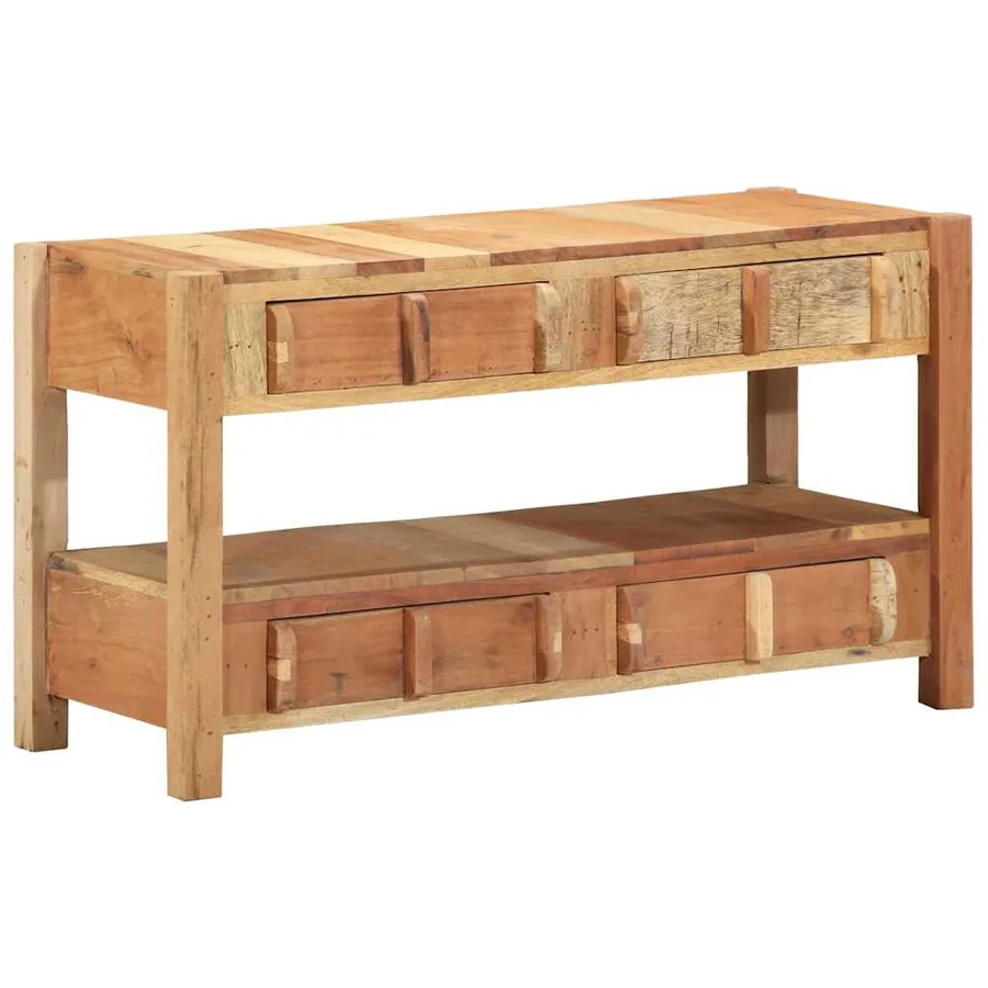 Meuble TV Marron 83 x 33 x 46 cm Bois Recyclé Solide - 8