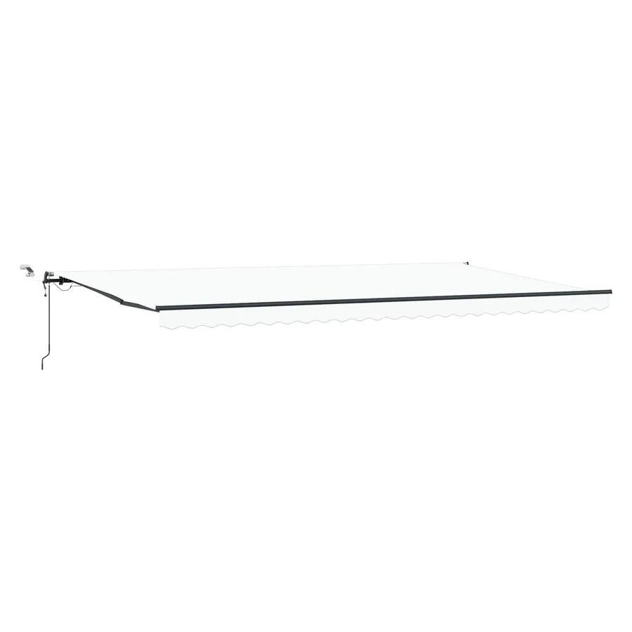 Auvent rétractable Blanc 600 × 350 cm Polyester - 2