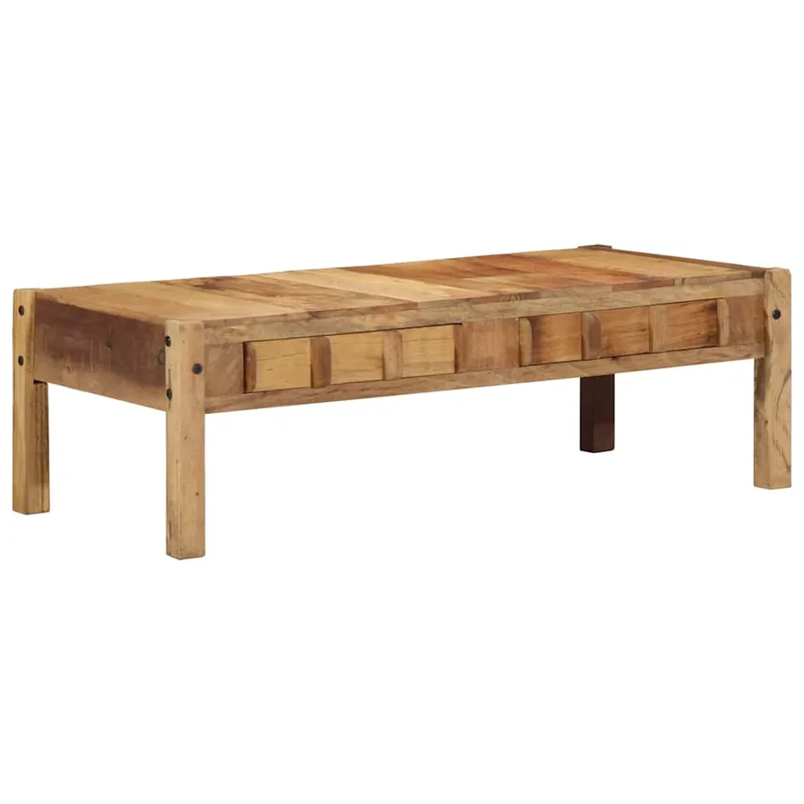 Table basse Marron 110 x 54 x 35 cm Bois Recyclé Solide