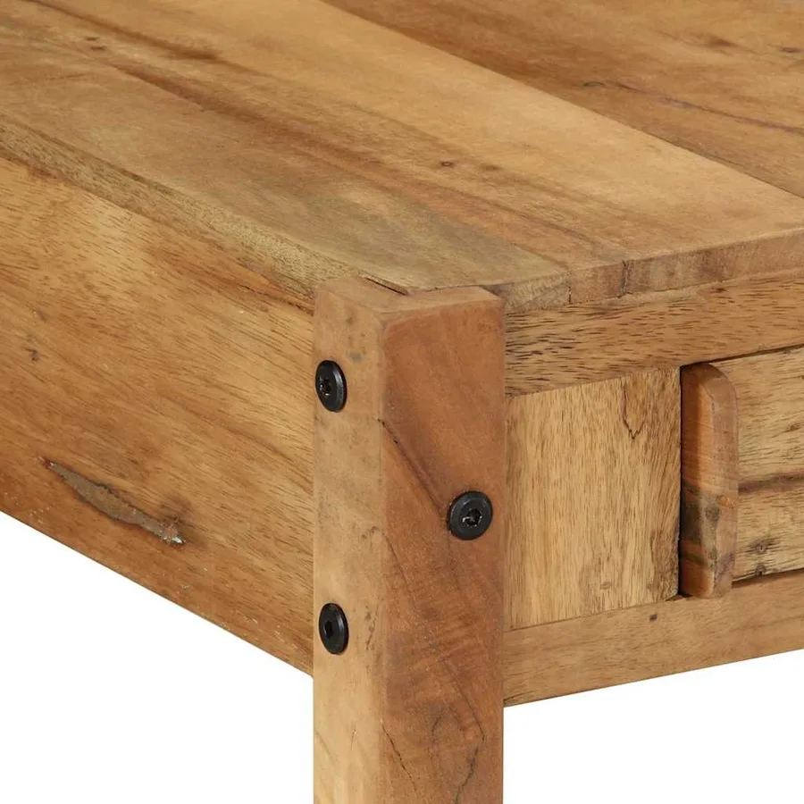 Table basse Marron 110 x 54 x 35 cm Bois Recyclé Solide - 10