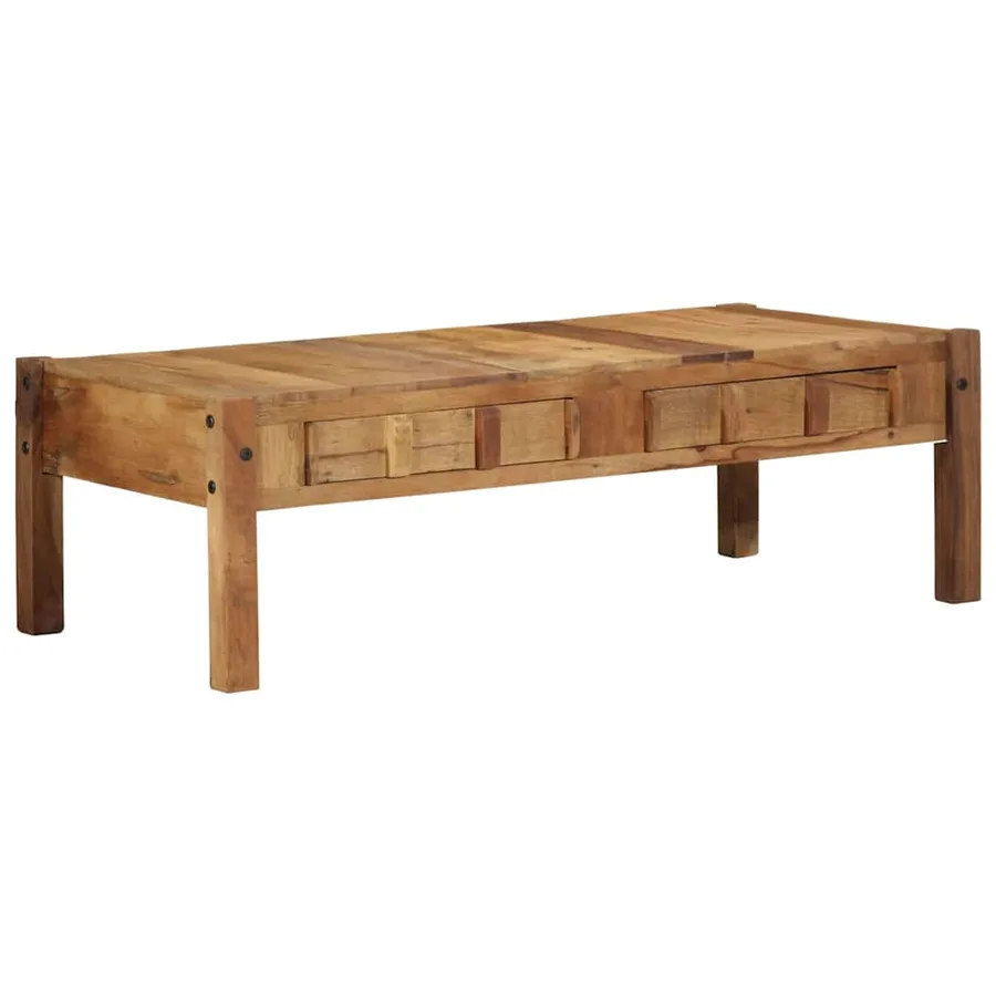 Table basse Marron 110 x 54 x 35 cm Bois Recyclé Solide - 2