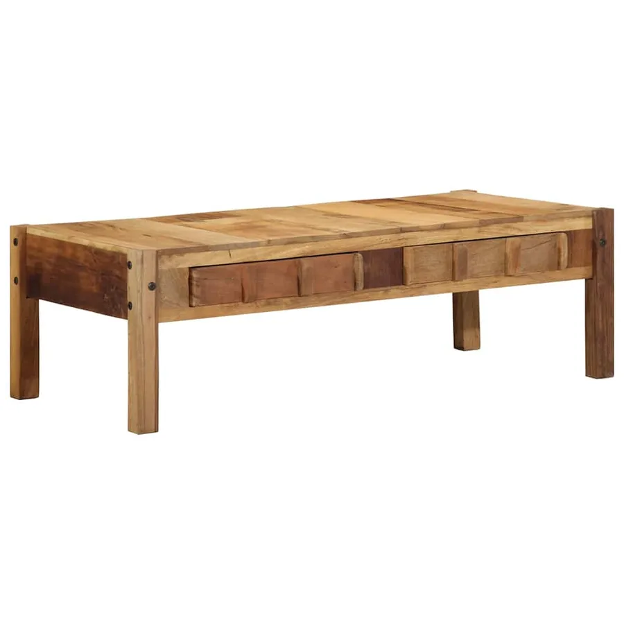 Table basse Marron 110 x 54 x 35 cm Bois Recyclé Solide - 8